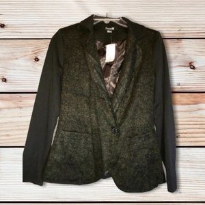 NWT FOREVER 21 SWEATER FRONT CROSSOVER CAREER BLAZER JACKET M
